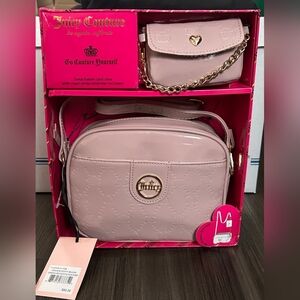 Juicy Couture Blush Crossbody Bag with Card Case